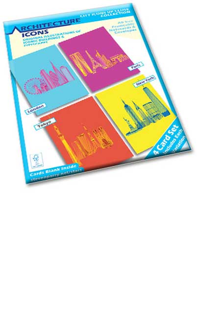 City Icons Up Close - London Vibrant 4 Card Set